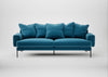 Torrington 4 Seater Sofa Smart Velvet Ocean Blue