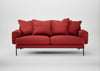 Torrington 3 Seater Sofa Melton Wool Red Oxide