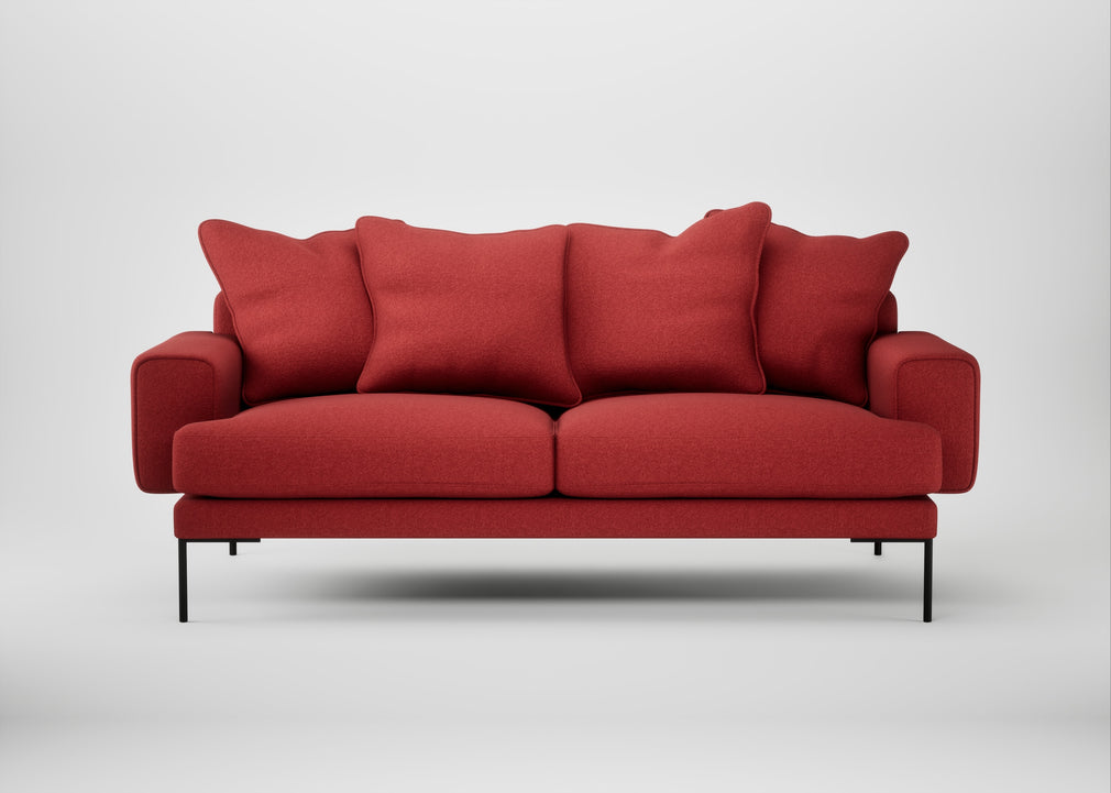 Torrington 3 Seater Sofa Melton Wool Red Oxide
