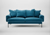 Torrington 3 Seater Sofa Smart Velvet Ocean Blue
