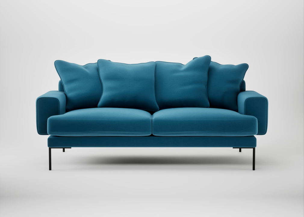 Torrington 3 Seater Sofa Smart Velvet Ocean Blue