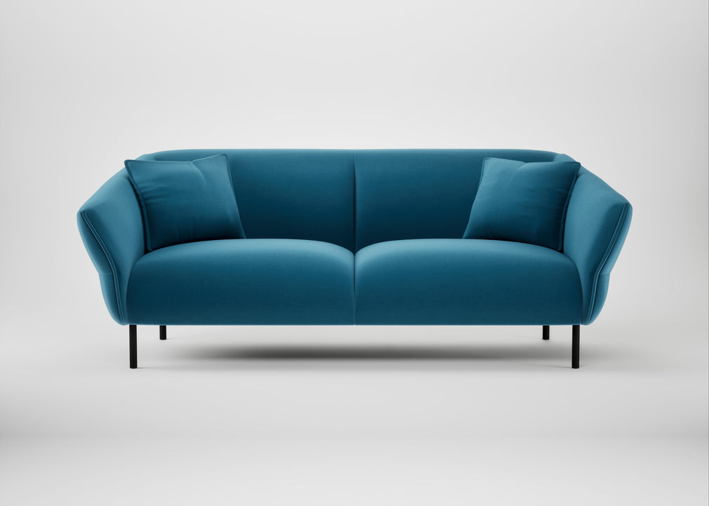 Alto 3 Seater Sofa Smart Velvet Ocean Blue