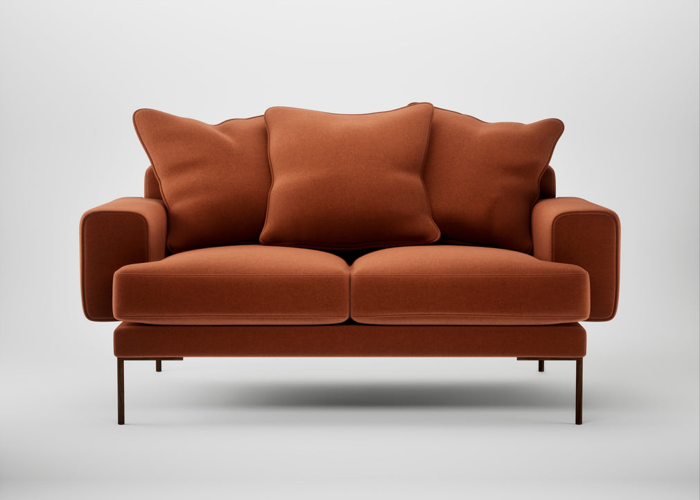 Torrington 2 Seater Sofa Cotton Velvet Russet