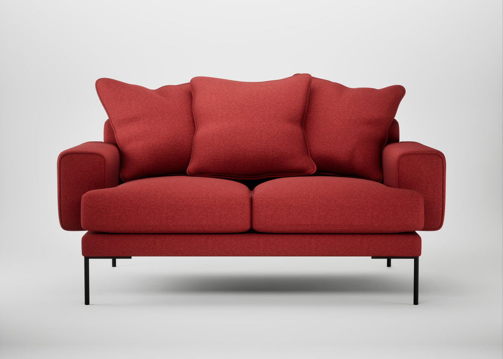 Torrington 2 Seater Sofa Melton Wool Red Oxide