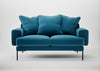 Torrington 2 Seater Sofa Smart Velvet Ocean Blue