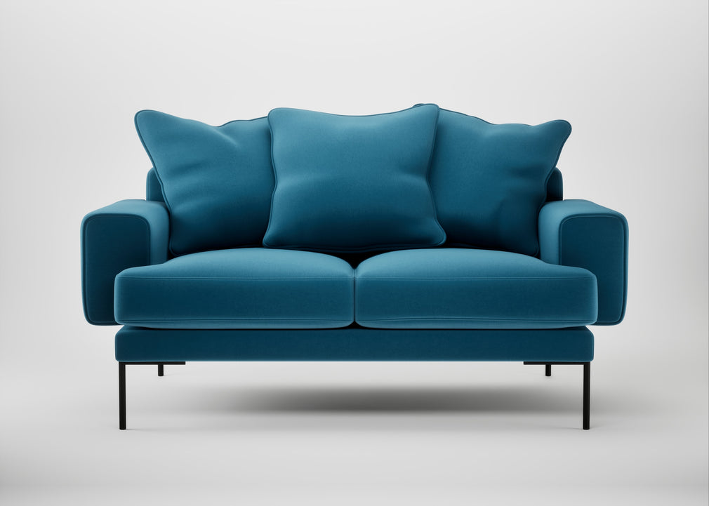 Torrington 2 Seater Sofa Smart Velvet Ocean Blue