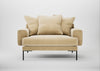 Torrington Loveseat Smart Luxe Velvet Biscuit