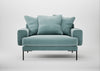 Torrington Loveseat Smart Luxe Velvet Mineral Blue