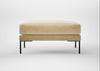 Torrington Ottoman Smart Luxe Velvet Biscuit