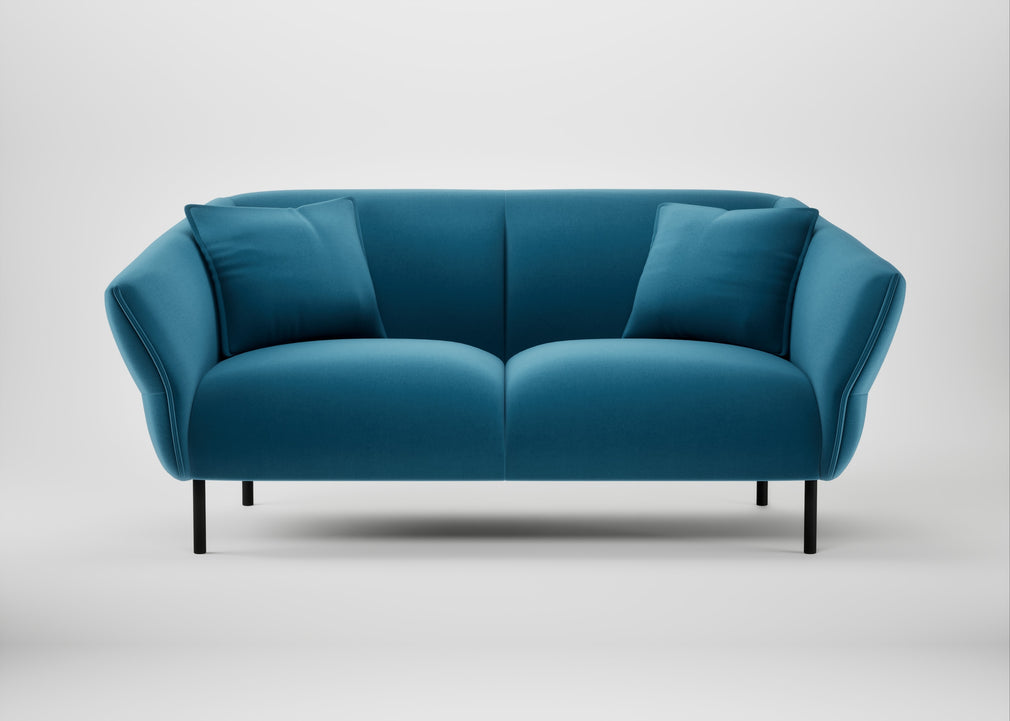 Alto 2 Seater Sofa Smart Velvet Ocean Blue