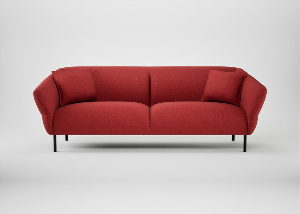 Alto 4 Seater Sofa Melton Wool Red Oxide
