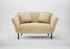 Alto Loveseat Smart Luxe Velvet Biscuit