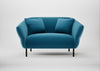 Alto Loveseat Smart Velvet Ocean