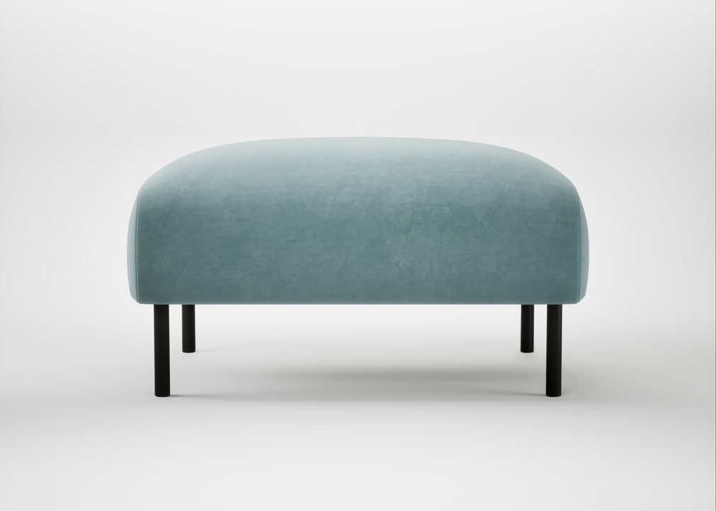Alto Ottoman Smart Luxe Velvet Mineral Blue
