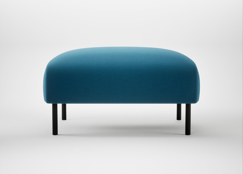 Alto Ottoman Smart Velvet Ocean Blue