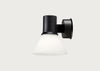 Type 80 Glass Wall Light Matte Black/Opal White