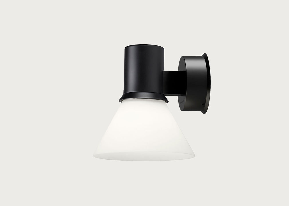 Type 80 Glass Wall Light Matte Black/Opal White
