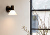 Type 80 Glass Wall Light Matte Black/Opal White