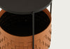 Cestino Bedside Table Natural Synderme Leather