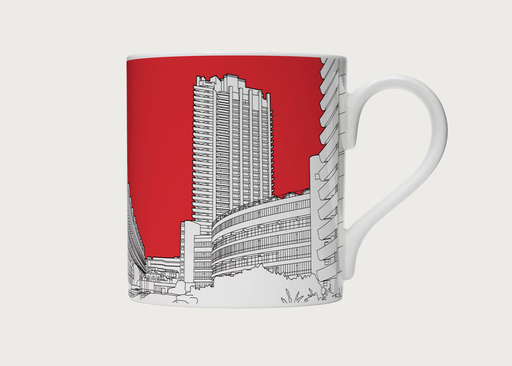 Architectural Mug Barbican Red
