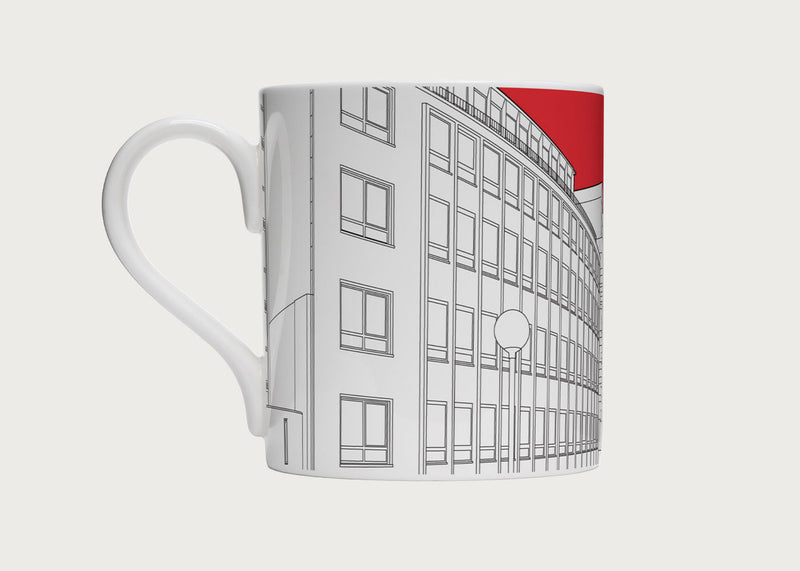 Architectural Mug Barbican Red
