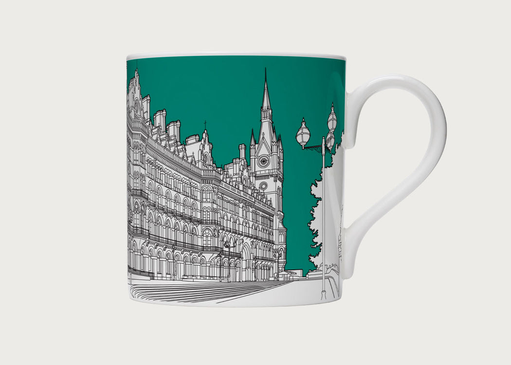 Architectural Mug St Pancras Turqoise