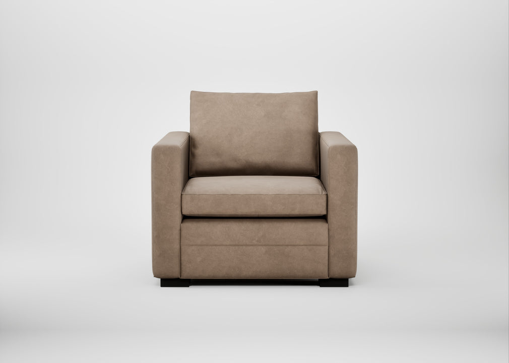 Palermo Armchair Heritage Leather Camel 2015 / Black