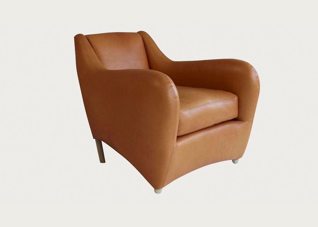 Balzac Armchair Utah Leather Russett
