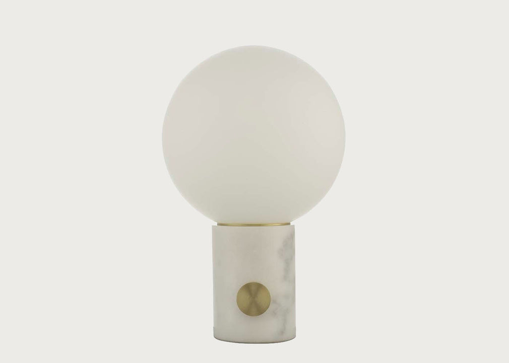 Column LED Table Lamp White