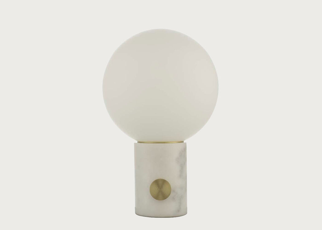 Column LED Table Lamp White
