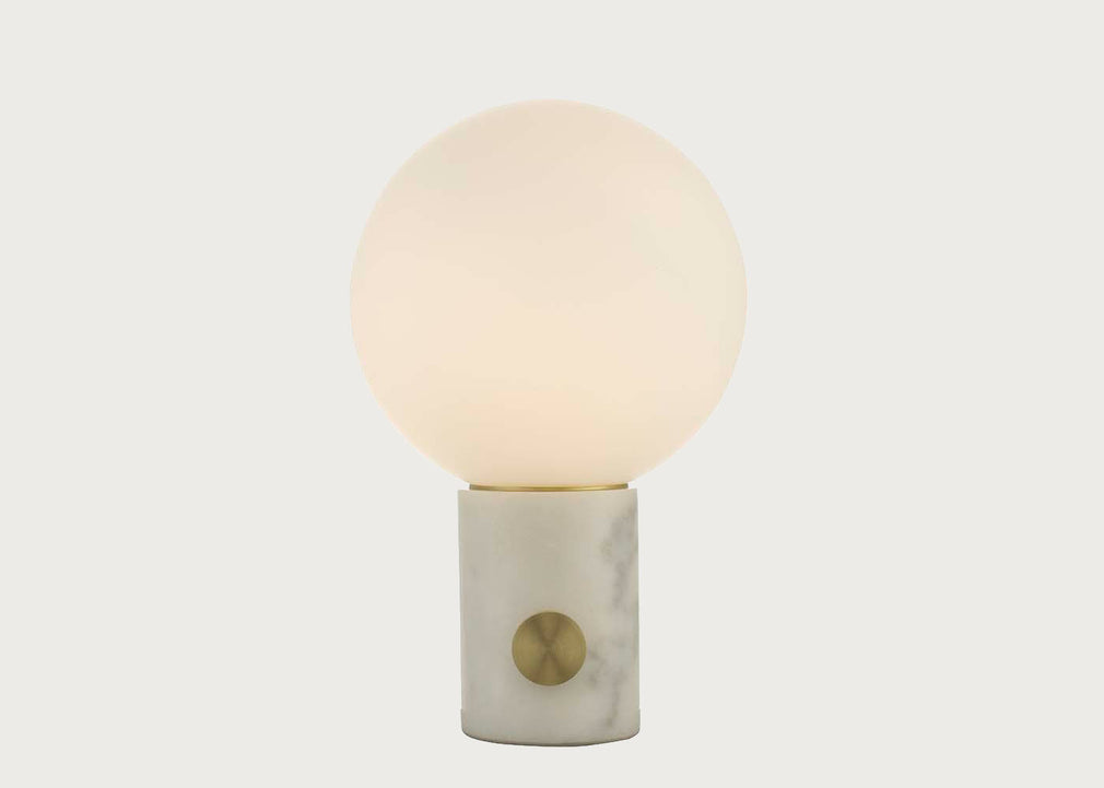 Column LED Table Lamp White