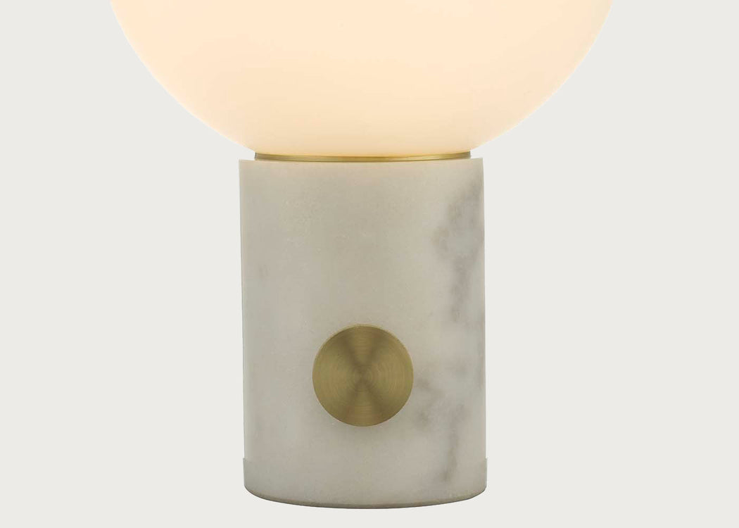 Column LED Table Lamp White
