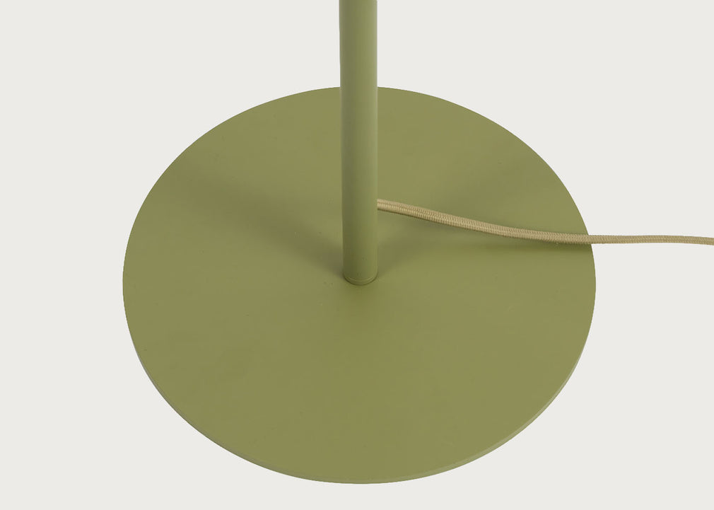 Raffia Floor Lamp Green