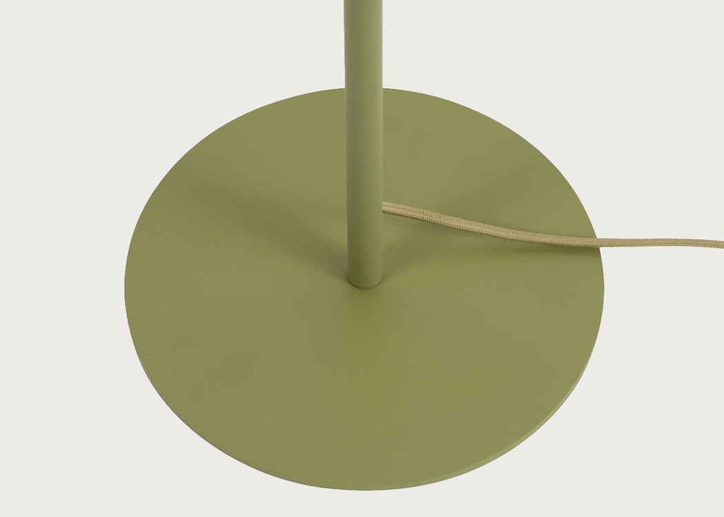 Raffia Floor Lamp Green