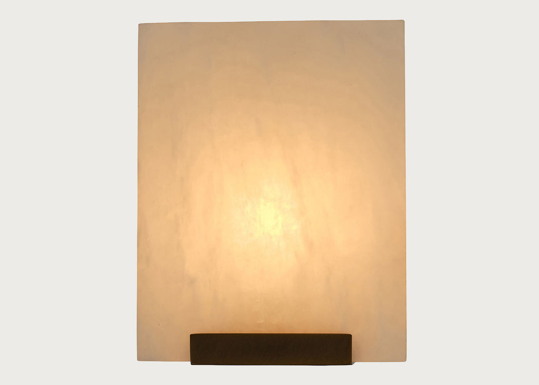 Sedano Alabaster Wall Light Bronze