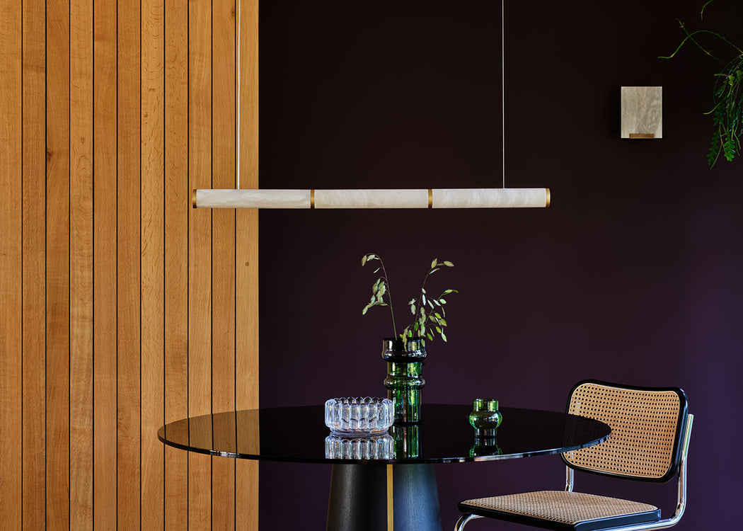 Estilla LED Alabaster Long Pendant