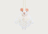 Mixed Wool Mouse with White Coat Decoration