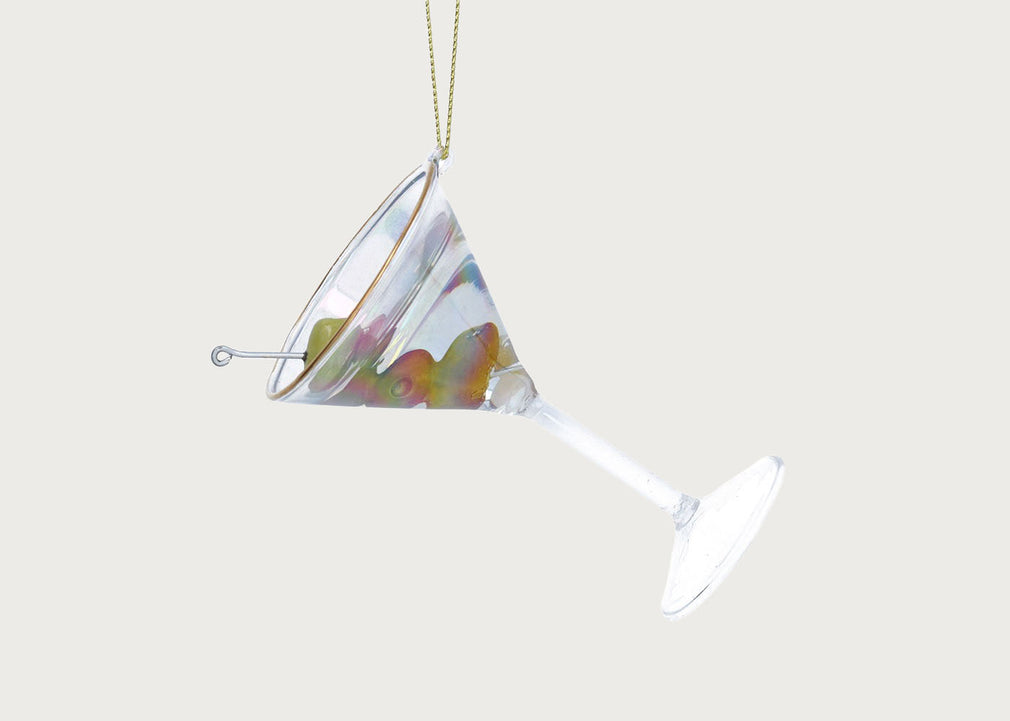 Glass Dirty Martini Decoration