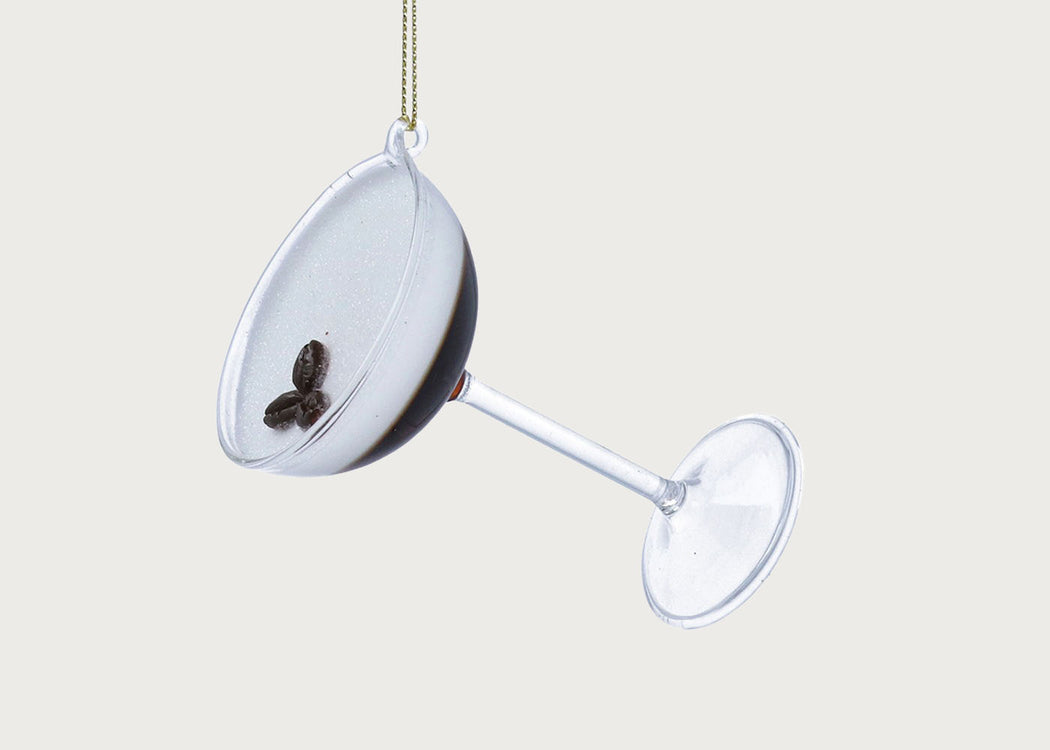 Glass Espresso Martini Decoration