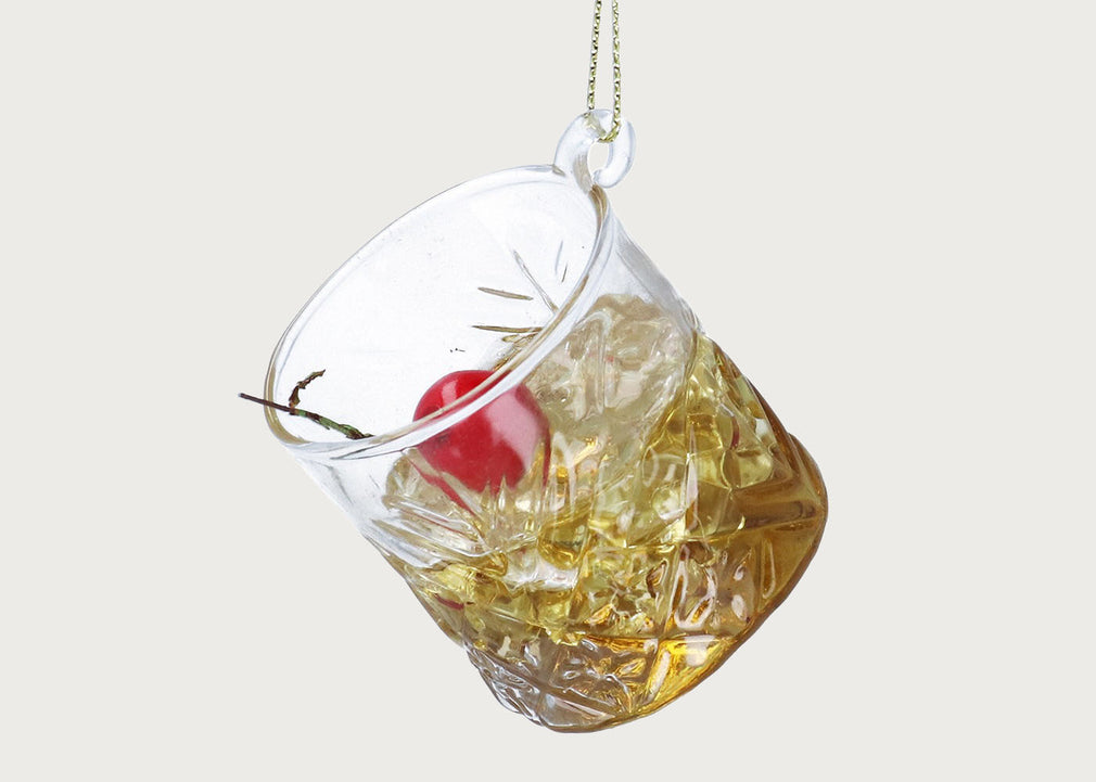 Glass Whisky Sour Decoration