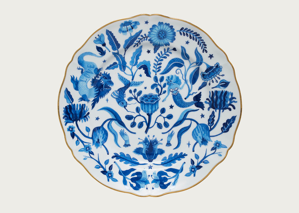 Bitossi Fabula Dinner Plate Blue