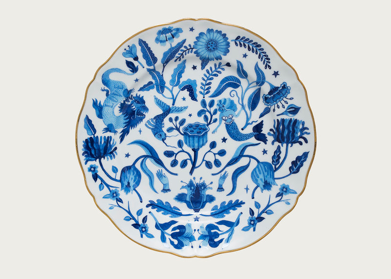 Bitossi Fabula Dinner Plate Blue