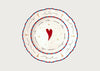Bitossi Pangea Heart Dinner Plate