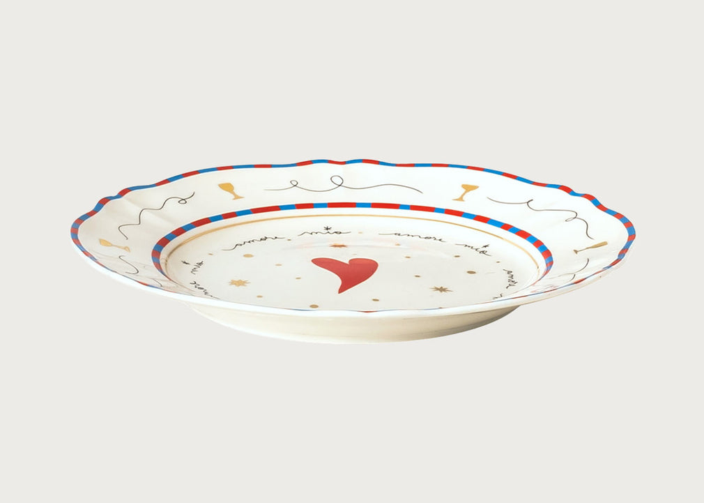 Bitossi Pangea Heart Dinner Plate