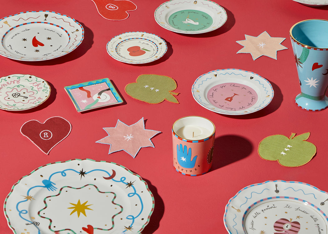 Bitossi Pangea Apple Dinner Plate