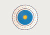 Bitossi Pangea Sun Fruit Plate