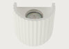 Larkin Fluted Plaster Wall Light Cone