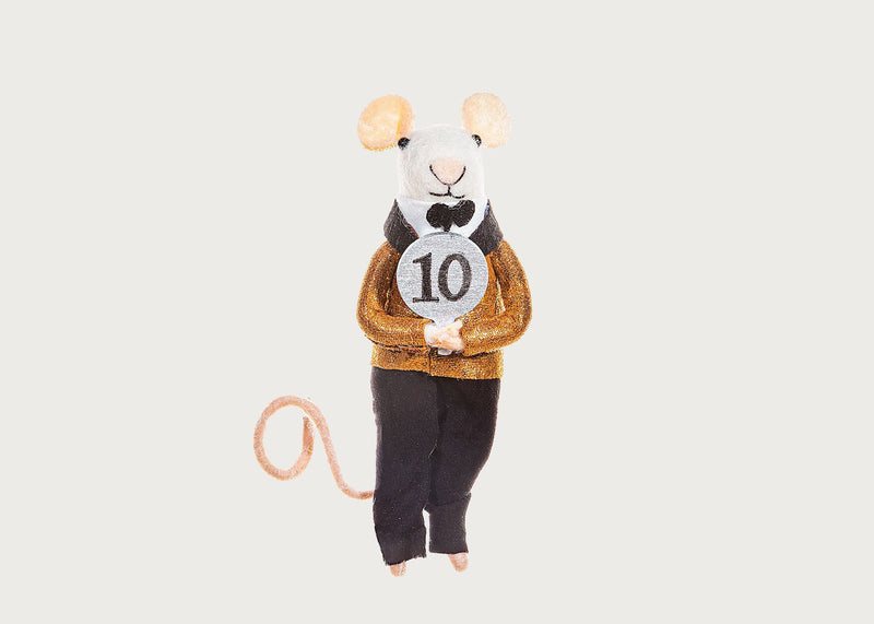 Dancing Judge Mouse Felt Hanging Decoration