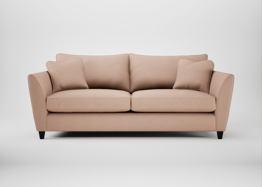 Torino 4 Seater Sofa Capelo Linen-Cotton Rosedale / Black