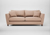 Torino 4 Seater Sofa Capelo Linen-Cotton Rosedale / Walnut Stained